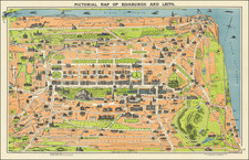 Scotland and Pictorial Maps Map By George A. Reid