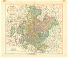 Süddeutschland Map By John Cary