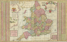 England Map By Herman Moll