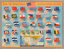 World War II Map By Greyhound Company