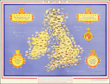 British Isles and Pictorial Maps Map By Alfred E. Taylor