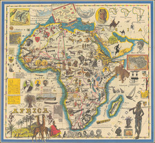 Africa and Pictorial Maps Map By Andrea Pistacchi