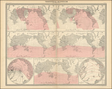 World Map By W. & A.K. Johnston / William Blackwood & Sons