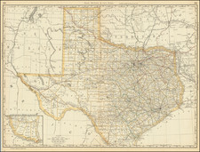 Texas Map By Rand McNally & Company