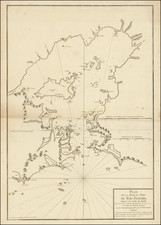 [ Rio de Janeiro / Guanabara Bay ]   Plan de la Baye et Port de Rio Janeiro Situee a la Cost due Bresil . . . Levee Geometriquement par le P. Capassi . . . 1785