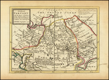 China, Central Asia & Caucasus and Russia in Asia Map By Herman Moll