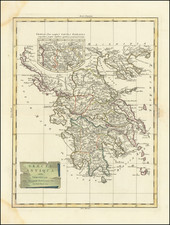 Turkey and Greece Map By Antonio Zatta