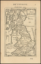 British Isles and England Map By Alain Manesson Mallet