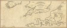 An Improved Chart of the English Channel, with the Bristol Channel and the South Coast of Ireland, Including the Edge of the Bank of Soundings; Drawn from the latest  Surveys . . . 1865 By J. S. Hobbs