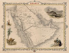 Asia and Middle East Map By John Tallis