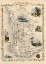 Australia & Oceania and Australia Map By John Tallis