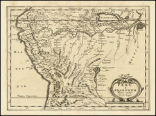 Brazil, Paraguay & Bolivia and Peru & Ecuador Map By Nicolas Sanson / Adam Friedrich Zurner