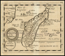 African Islands, including Madagascar Map By Pierre Du Val  &  Johann Hoffmann