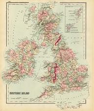 Europe and British Isles Map By Frank A. Gray