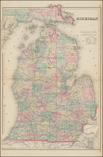 Michigan Map By O.W. Gray