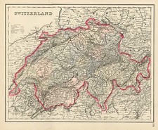 Europe and Switzerland Map By O.W. Gray