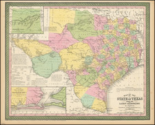 Map of the State of Texas From The Latest Authorities, By J.H. Young . . . By Thomas, Cowperthwait & Co.