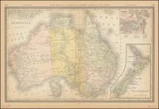 Australia (with inset maps of Sydney and New Zealand) By Rand McNally & Company