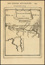 [ Queensland / Papua New Guinea ]  Nouvelle Guinee et Carpentarie By Alain Manesson Mallet