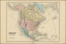 North America Map By Charles Perigot