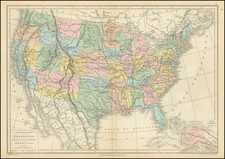 United States Map By Drioux et Leroy