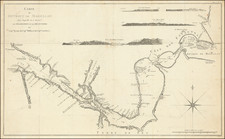 Argentina and Chile Map By James Cook / Jacques-Francois Benard