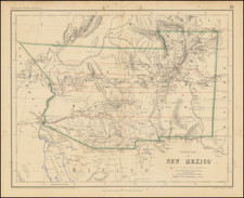 Southwest, Arizona, Colorado, New Mexico, Rocky Mountains and Colorado Map By Henry Darwin Rogers  &  Alexander Keith Johnston