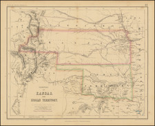 Kansas, Oklahoma & Indian Territory, Colorado and Colorado Map By Henry Darwin Rogers  &  Alexander Keith Johnston