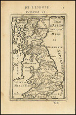 British Isles and England Map By Alain Manesson Mallet