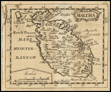 Malta Map By Johann Christoph Beer