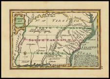 South, Alabama, Kentucky, Tennessee, Southeast, Virginia, Georgia, North Carolina and South Carolina Map By John Gibson