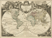 World Map By Georges Louis Le Rouge