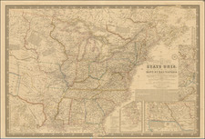 United States Map By Adrien-Hubert Brué  &  Charles Picquet