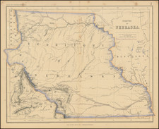 Plains, Nebraska, North Dakota, South Dakota, Colorado, Rocky Mountains, Colorado, Montana and Wyoming Map By Henry Darwin Rogers  &  Alexander Keith Johnston