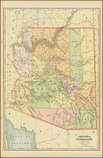 Arizona Map By George F. Cram