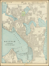 Washington Map By George F. Cram