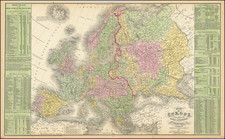 Europe Map By Cowperthwait, Desilver & Butler