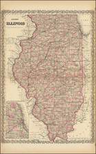 Illinois Map By G.W.  & C.B. Colton