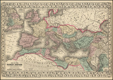 Europe Map By Samuel Augustus Mitchell