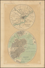 Philadelphia and Boston Map By Henry Darwin Rogers  &  Alexander Keith Johnston