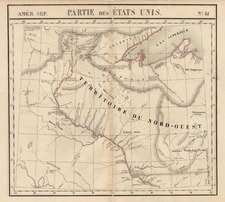 Midwest and Plains Map By Philippe Marie Vandermaelen