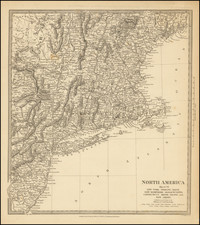 New England, Maine, Massachusetts, New York State, Mid-Atlantic and New Jersey Map By SDUK