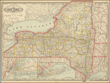 New York City Map By George F. Cram