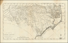 North Carolina Map By Mathew Carey