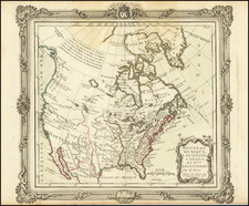 North America Map By Louis Charles Desnos