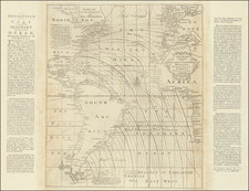 Atlantic Ocean, North America and Caribbean Map By Edmond Halley / Mount & Page
