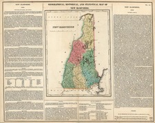 New England Map By Henry Charles Carey  &  Isaac Lea