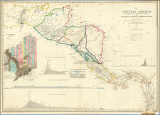 Map of Central America Shewing The Different Lines of Atlantic & Pacific Communication.  By James Wyld, Geographer To the Queen & H. Late R. H. Prince Albert . . . 1850 By James Wyld