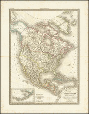 Carte de L'Amerique Septentrionale . . . 1830 By Alexandre Emile Lapie