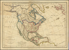 North America Map By E. Collin